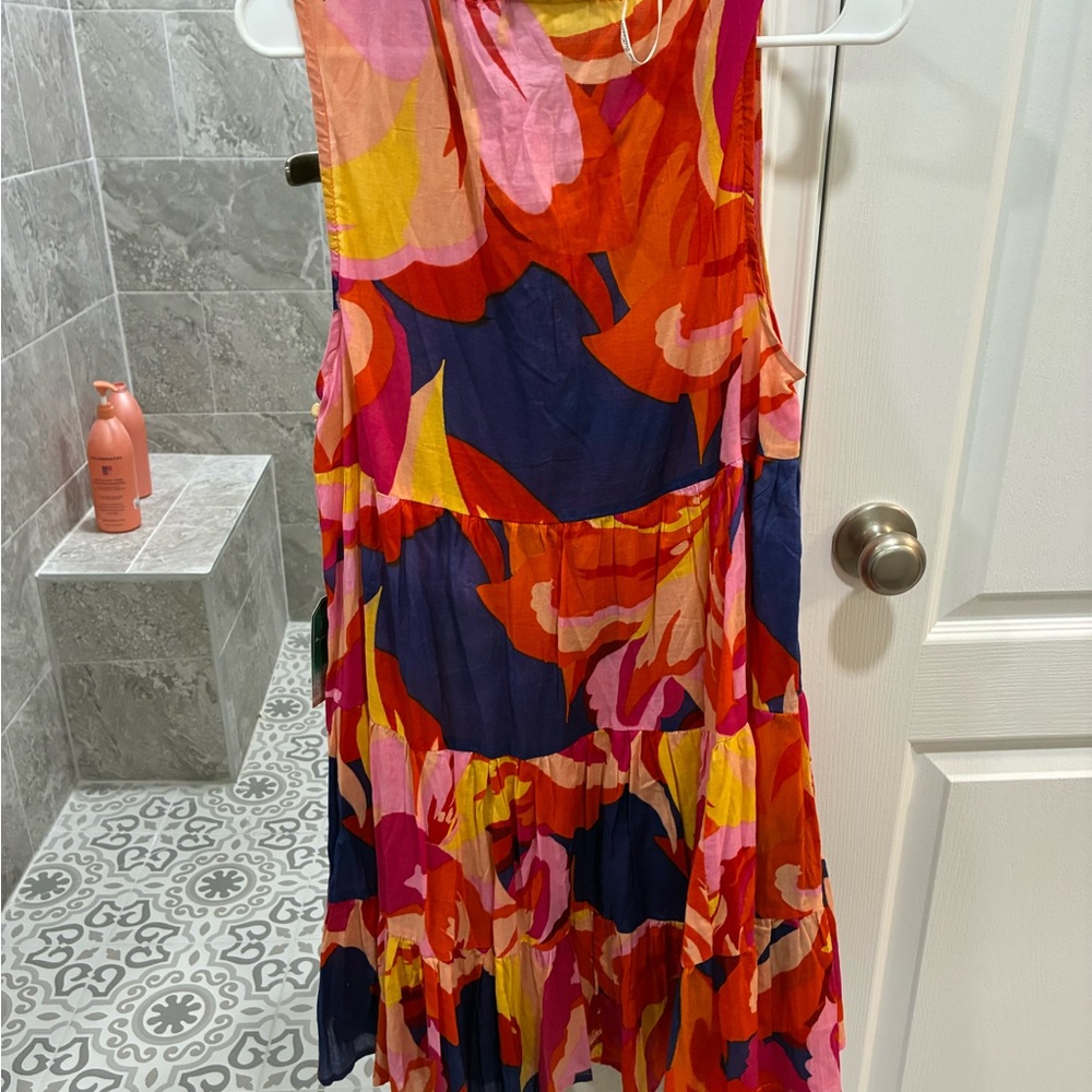 Colorful Floral Women's Swim Coverup - Picture 4 of 4